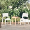 MAISON EXCLUSIVE - Chaises de jardin lot de 2 blanc polypropylène