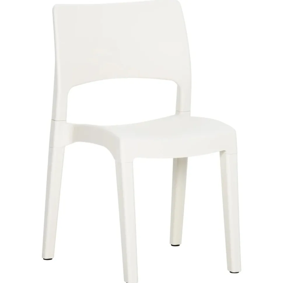 MAISON EXCLUSIVE - Chaises de jardin lot de 2 blanc polypropylène
