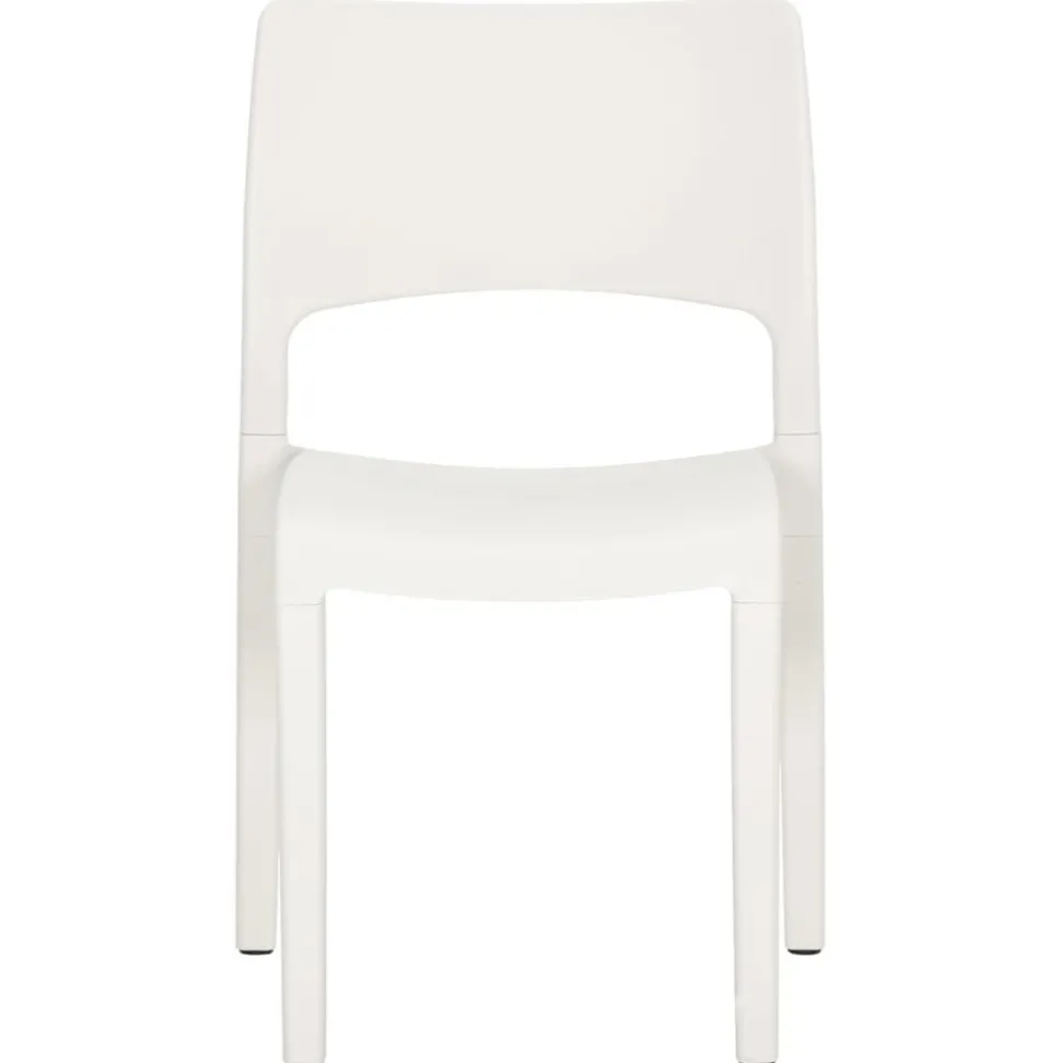 MAISON EXCLUSIVE - Chaises de jardin lot de 2 blanc polypropylène
