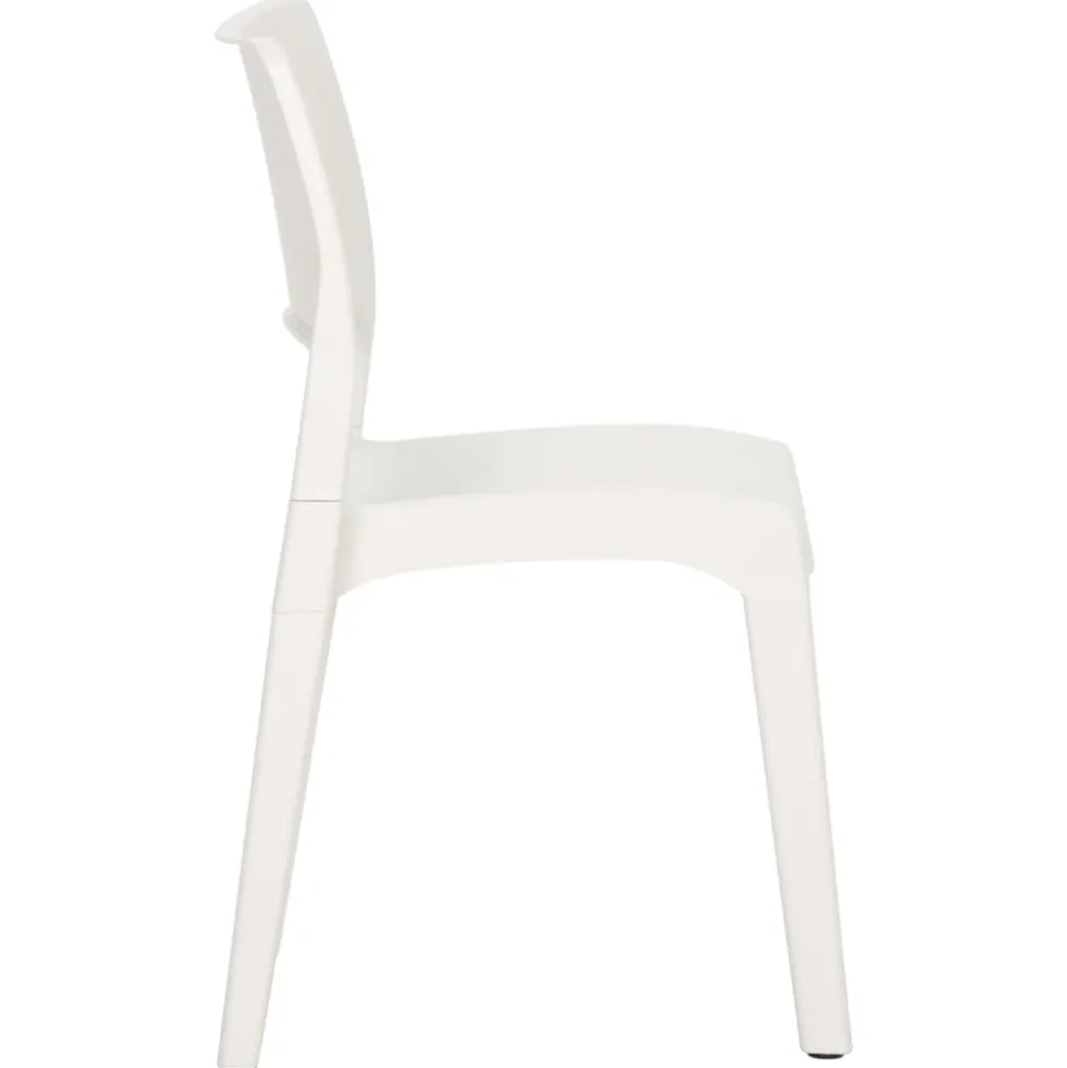 MAISON EXCLUSIVE - Chaises de jardin lot de 2 blanc polypropylène