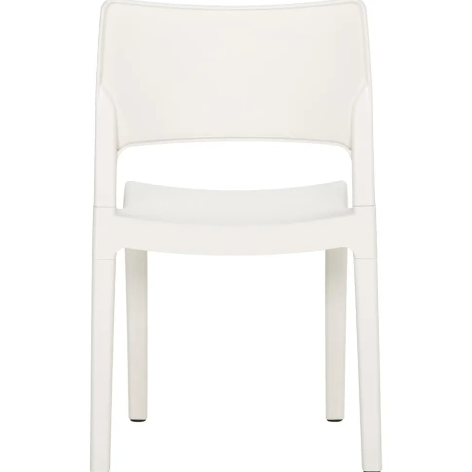 MAISON EXCLUSIVE - Chaises de jardin lot de 2 blanc polypropylène