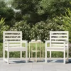 MAISON EXCLUSIVE - Chaises de jardin lot de 2 blanc 60x48x91 cm bois massif de pin