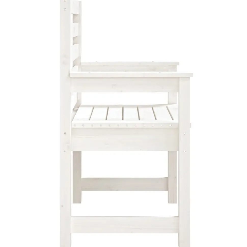 MAISON EXCLUSIVE - Chaises de jardin lot de 2 blanc 60x48x91 cm bois massif de pin