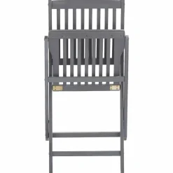 MAISON EXCLUSIVE - Chaises pliables d'extérieur lot de 6 et coussins bois d'acacia