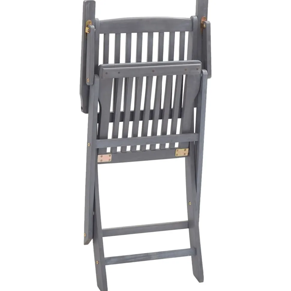 MAISON EXCLUSIVE - Chaises pliables d'extérieur lot de 2 et coussins bois d'acacia