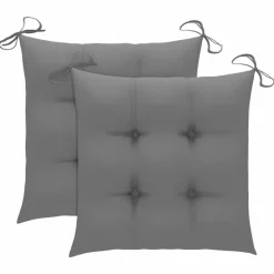 MAISON EXCLUSIVE - Chaises pliables d'extérieur lot de 2 et coussins bois d'acacia