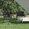 MAISON EXCLUSIVE - Chaises de camping lot de 2 noir 54x43x59 cm tissu oxford