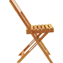 MAISON EXCLUSIVE - Chaises de bistrot lot de 2 beige bois d'acacia massif et tissu