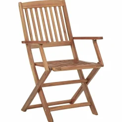 MAISON EXCLUSIVE - Chaises pliables d'extérieur lot de 6 bois d'acacia solide