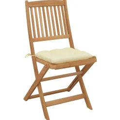 MAISON EXCLUSIVE - Chaises pliables d'extérieur et coussins lot de 8 bois d'acacia