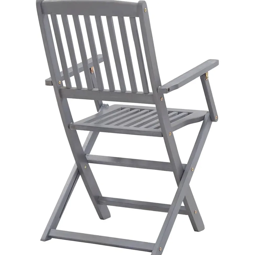 MAISON EXCLUSIVE - Chaises pliables d'extérieur lot de 6 et coussins bois d'acacia