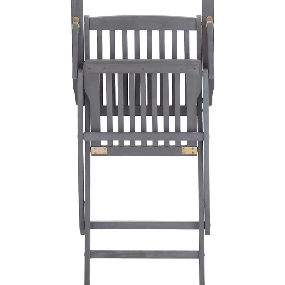 MAISON EXCLUSIVE - Chaises pliables d'extérieur lot de 6 et coussins bois d'acacia