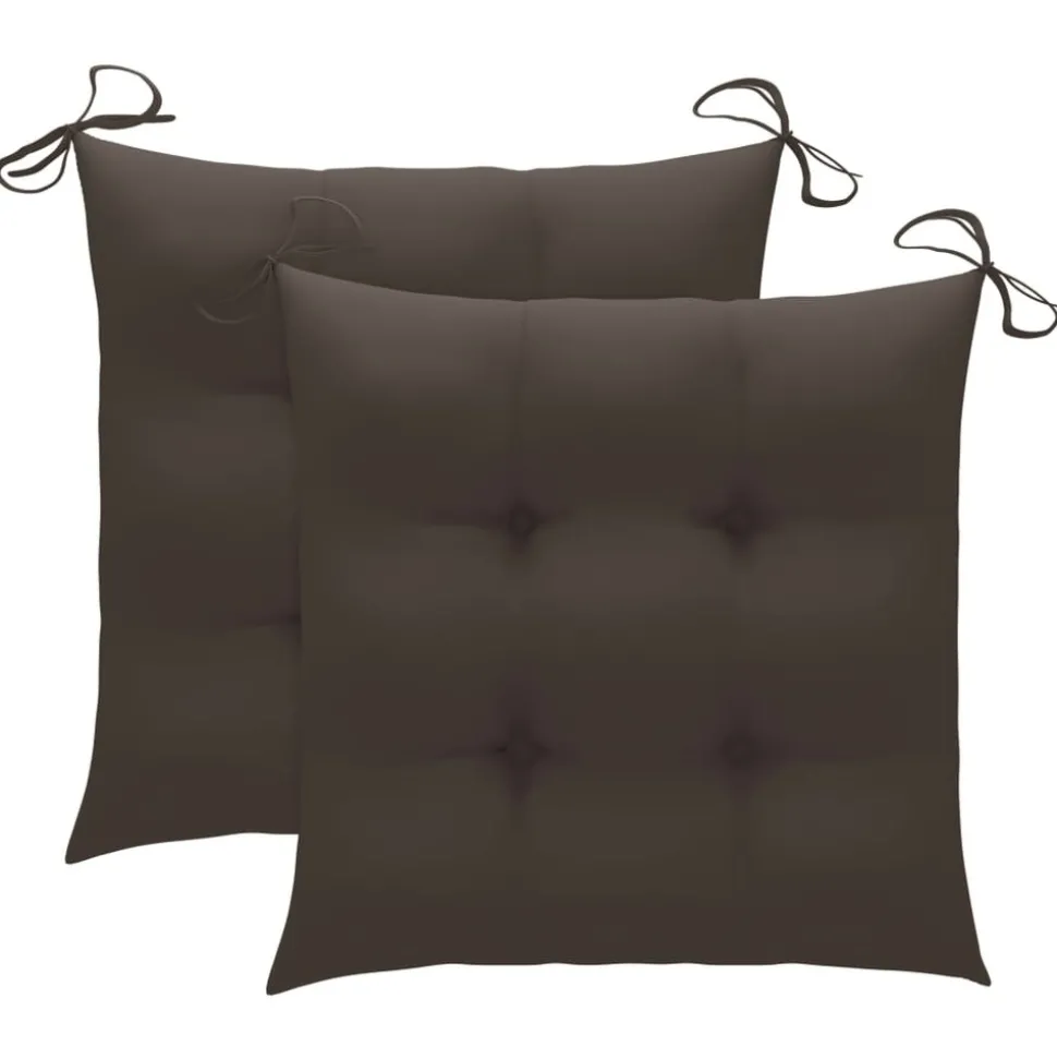 MAISON EXCLUSIVE - Chaises pliables d'extérieur lot de 2 et coussins bois d'acacia