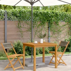 MAISON EXCLUSIVE - Chaises de bistrot lot de 2 gris bois d'acacia et corde