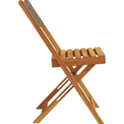 MAISON EXCLUSIVE - Chaises de bistrot lot de 2 gris bois d'acacia et corde