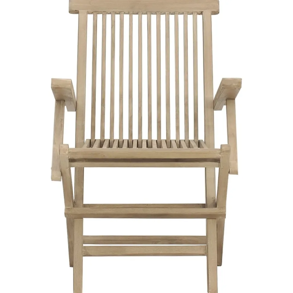 MAISON EXCLUSIVE - Chaises de jardin pliantes lot de 2 gris 56x61x89cm bois teck