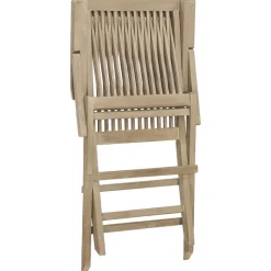 MAISON EXCLUSIVE - Chaises de jardin pliantes lot de 2 gris 56x61x89cm bois teck