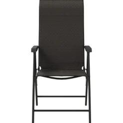 MAISON EXCLUSIVE - Chaises pliables jardin lot de 2 couleur café noir poly rotin