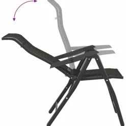 MAISON EXCLUSIVE - Chaises pliables jardin lot de 2 couleur café noir poly rotin
