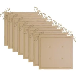 MAISON EXCLUSIVE - Chaises de jardin empilables avec coussins lot de 8 teck solide