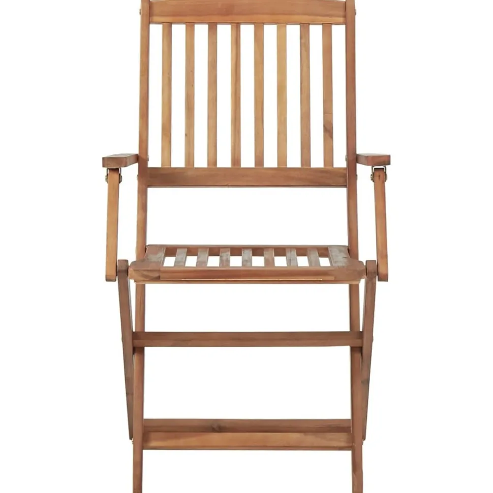 MAISON EXCLUSIVE - Chaises pliables d'extérieur et coussins lot de 8 bois d'acacia