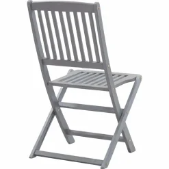 MAISON EXCLUSIVE - Chaises pliables d'extérieur lot de 4 bois d'acacia solide