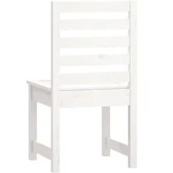 MAISON EXCLUSIVE - Chaises de jardin lot de 2 blanc 50x48x91,5 cm bois massif pin