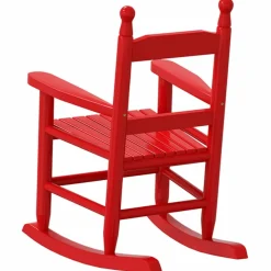 MAISON EXCLUSIVE - Chaises à bascule enfants lot de 2 rouge bois peuplier massif