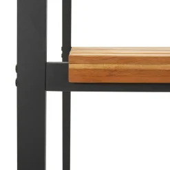 MAISON EXCLUSIVE - Chaises de jardin empilables lot de 4 bois d'acacia et métal