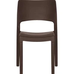 MAISON EXCLUSIVE - Chaises de jardin lot de 2 moka polypropylène