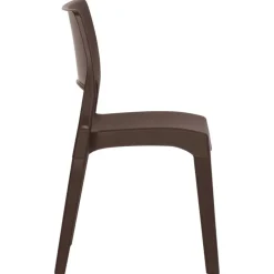 MAISON EXCLUSIVE - Chaises de jardin lot de 2 moka polypropylène