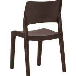 MAISON EXCLUSIVE - Chaises de jardin lot de 2 moka polypropylène