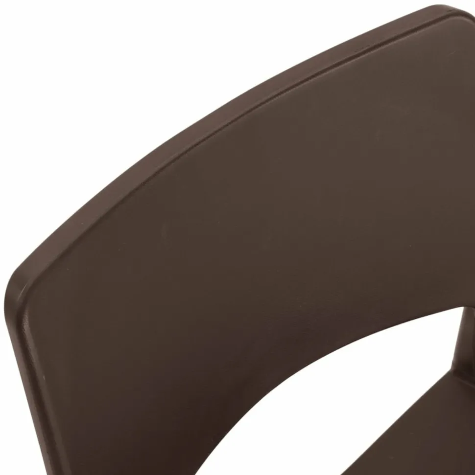 MAISON EXCLUSIVE - Chaises de jardin lot de 2 moka polypropylène