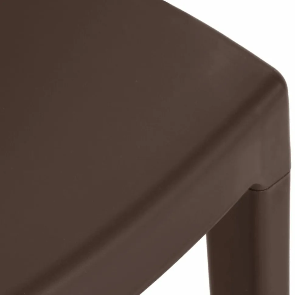 MAISON EXCLUSIVE - Chaises de jardin lot de 2 moka polypropylène