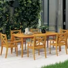 MAISON EXCLUSIVE - Chaises à manger d'extérieur lot de 6 bois d'acacia massif