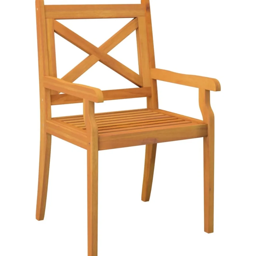 MAISON EXCLUSIVE - Chaises à manger d'extérieur lot de 6 bois d'acacia massif