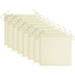 MAISON EXCLUSIVE - Chaises pliables d'extérieur lot de 8 et coussins bois d'acacia