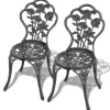 MAISON EXCLUSIVE - Chaises de bistro lot de 2 aluminium coulé vert