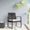 MAISON EXCLUSIVE - Chaises à manger de jardin lot de 2 marron rotin pp