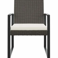 MAISON EXCLUSIVE - Chaises à manger de jardin lot de 2 marron rotin pp