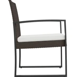 MAISON EXCLUSIVE - Chaises à manger de jardin lot de 2 marron rotin pp