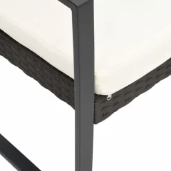 MAISON EXCLUSIVE - Chaises à manger de jardin lot de 2 marron rotin pp