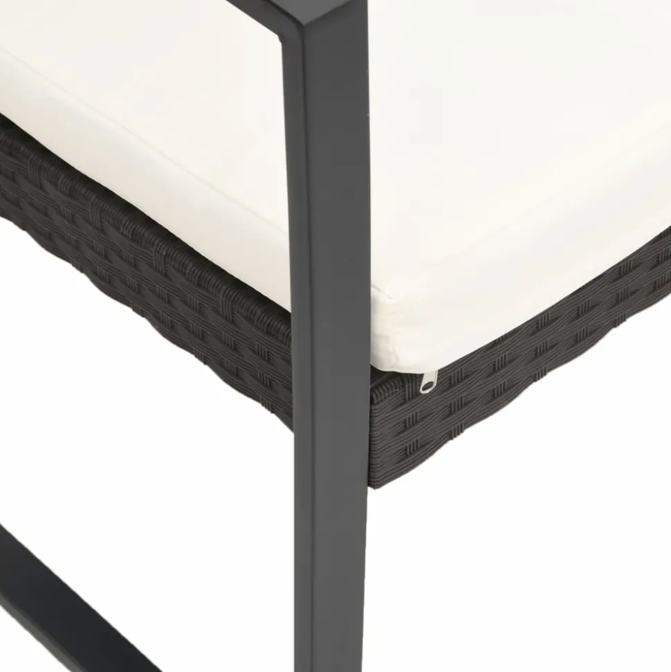 MAISON EXCLUSIVE - Chaises à manger de jardin lot de 2 marron rotin pp