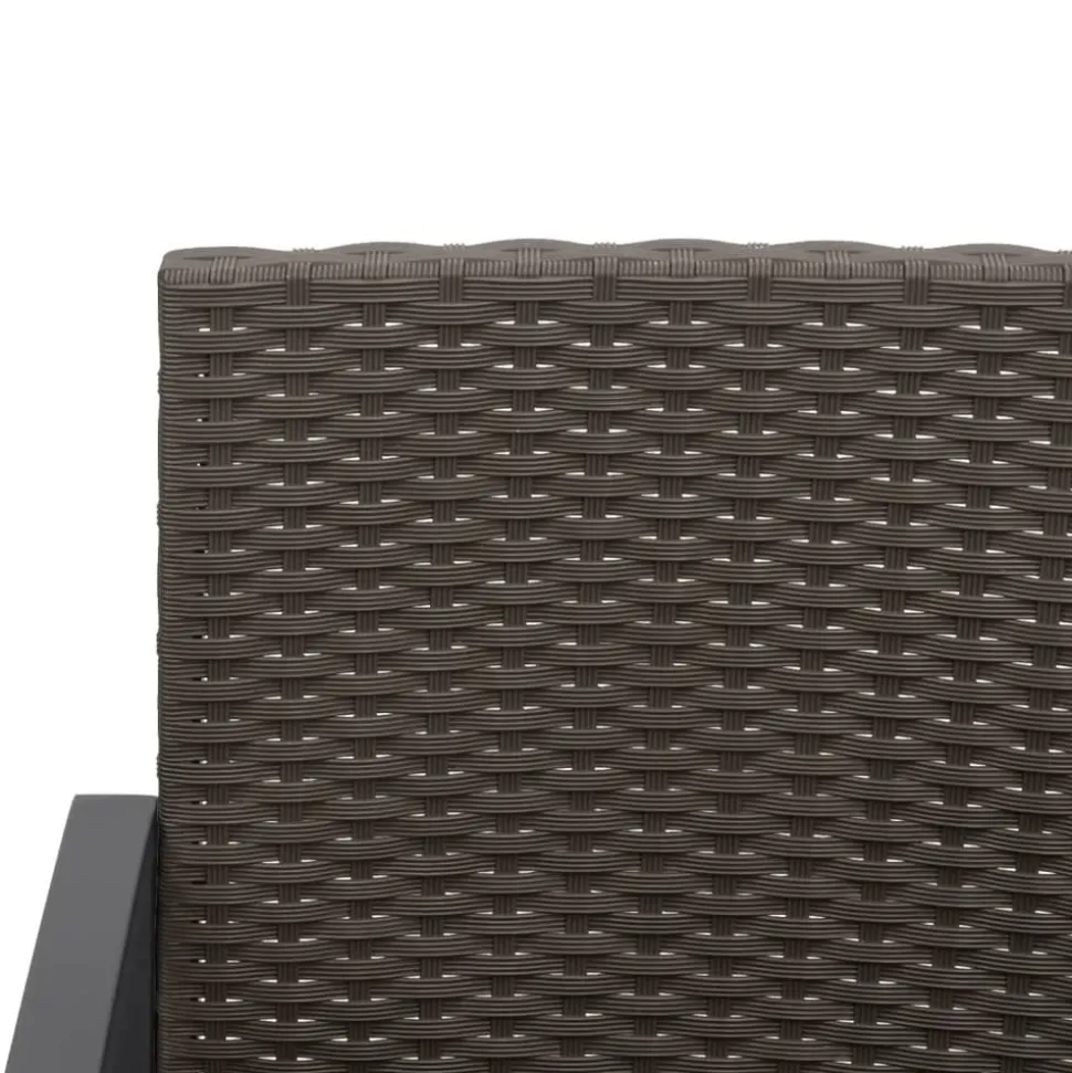 MAISON EXCLUSIVE - Chaises à manger de jardin lot de 2 marron rotin pp