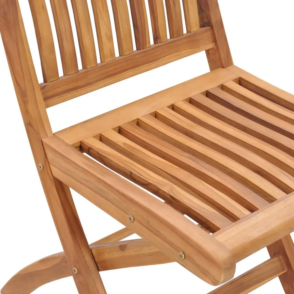 MAISON EXCLUSIVE - Chaises de jardin lot de 2 et coussins blanc crème teck massif