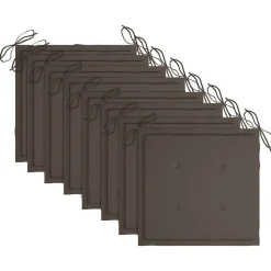 MAISON EXCLUSIVE - Chaises de jardin empilables avec coussins lot de 8 teck solide