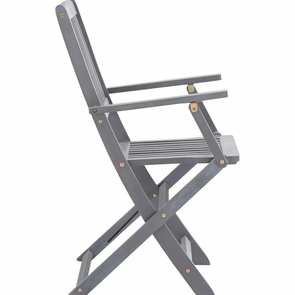 MAISON EXCLUSIVE - Chaises pliables d'extérieur lot de 2 bois d'acacia solide