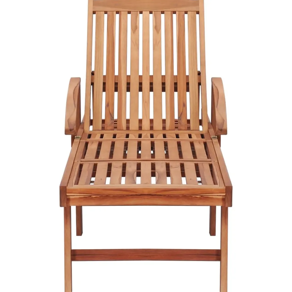MAISON EXCLUSIVE - Chaises longues lot de 2 bois de teck solide