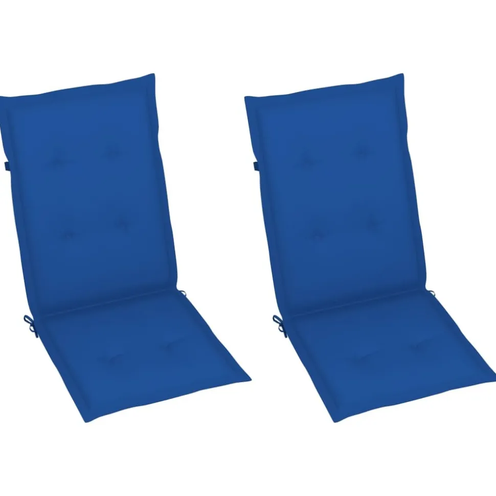 MAISON EXCLUSIVE - Chaises inclinables de jardin lot de 2 et coussins bois acacia
