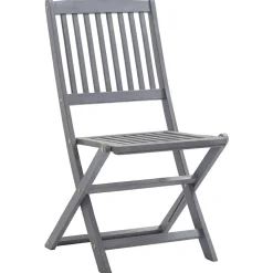 MAISON EXCLUSIVE - Chaises pliables d'extérieur lot de 6 et coussins bois d'acacia